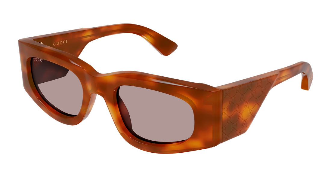 Sunglasses gucci gg1664s 006 havana rectangular / squared femenino size 51mm - Main view