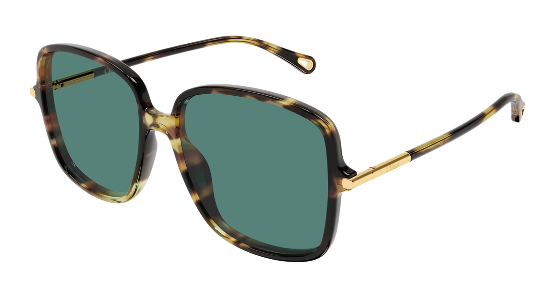 Lunettes de soleil chloé ch0396s 002 havana rectangular / squared femenino taille 57mm - Vue principale