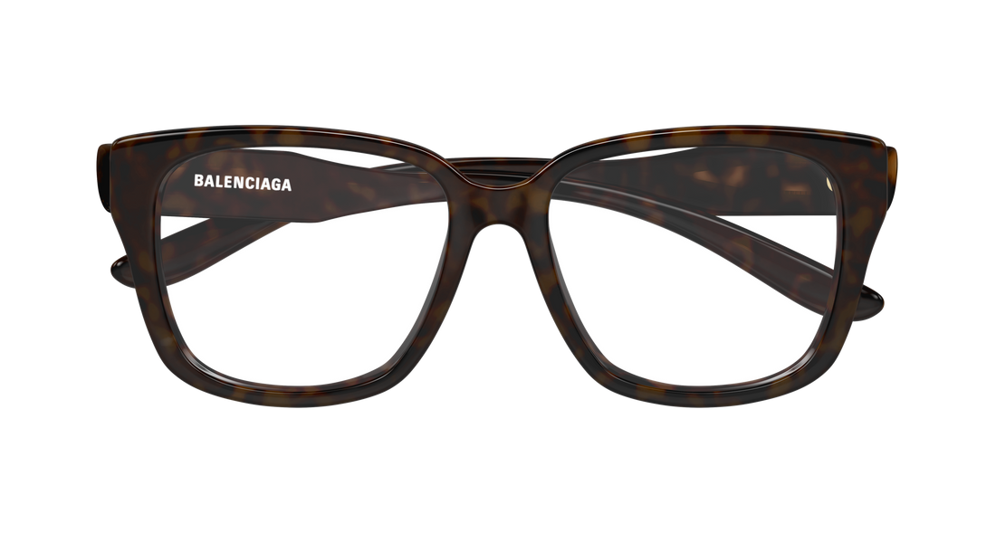 Brillen balenciaga bb0513o 002 havana rectangular / squared femenino größe 55mm - Detailansicht
