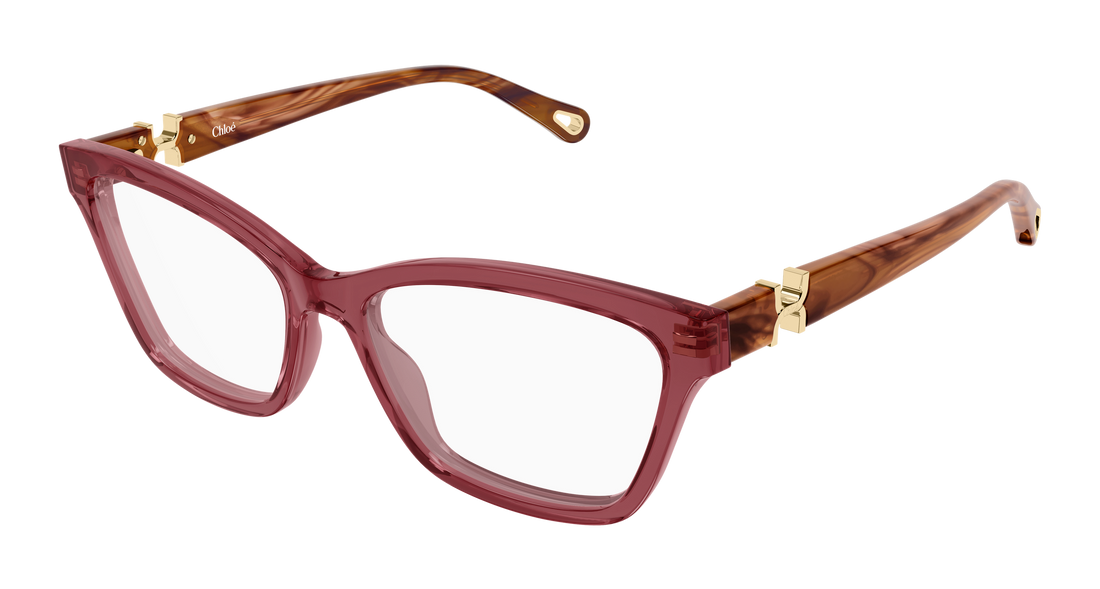 Lunettes de vue chloé ch0412o 008 rojo cat eye femenino taille 56mm - Vue principale