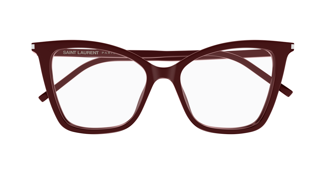 Gafas graduadas saint laurent sl 386 020 burdeos cat eye femenino talla 55mm - Vista de detalle