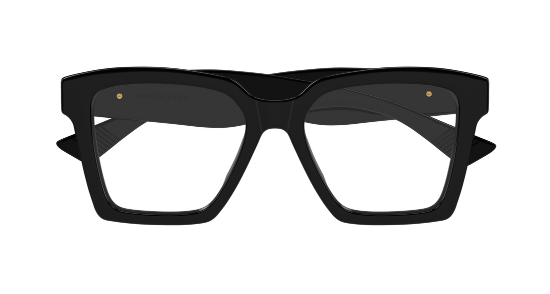 Prescription glasses bottega veneta bv1458o 001 negro rectangular / squared femenino size 52mm - Detailed view