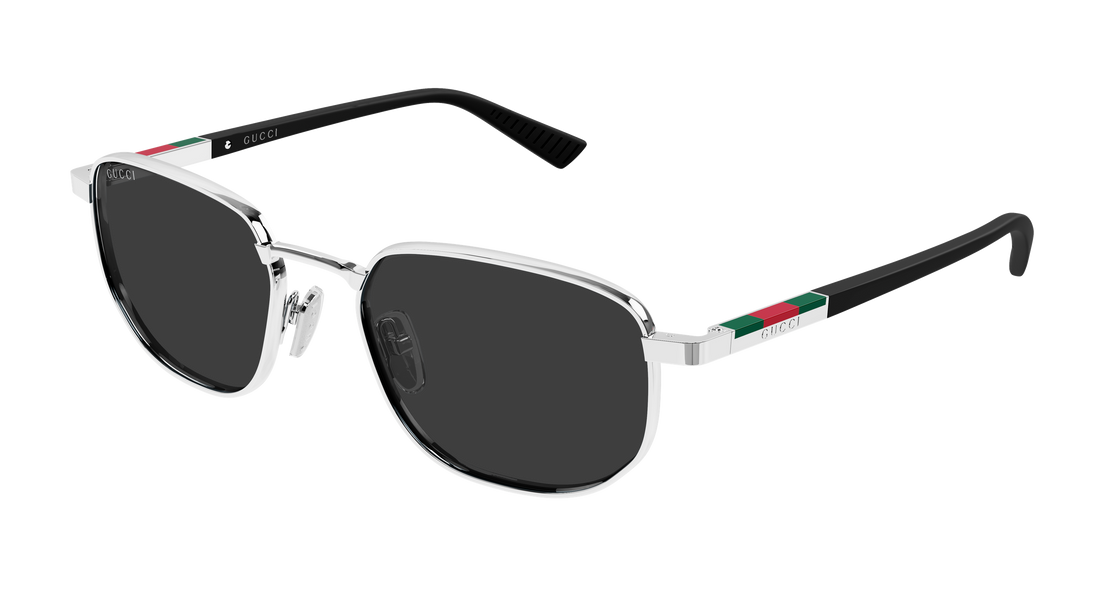 Sunglasses gucci gg2093s 001 plateado rectangular / squared masculino size 54mm - Main view
