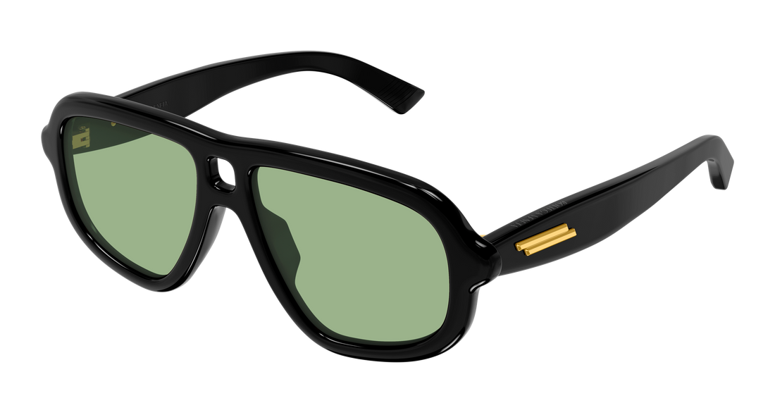 Lunettes de soleil bottega veneta bv1494s 003 negro pilot/navigator unisex taille 53mm - Vue principale