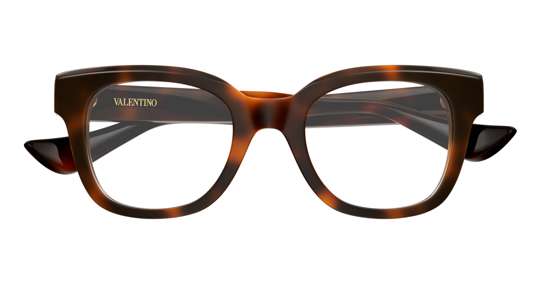 Brillen valentino vg0060o 003 havana rectangular / squared femenino größe 50mm - Detailansicht
