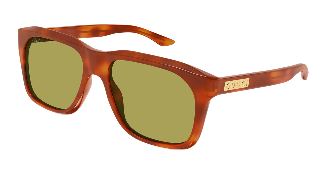Occhiali da sole gucci gg2077s 005 havana rectangular / squared masculino taglia 55mm - Vista principale