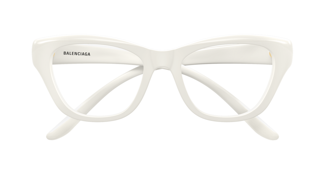 Brillen balenciaga bb0519o 003 beige butterfly femenino größe 53mm - Detailansicht