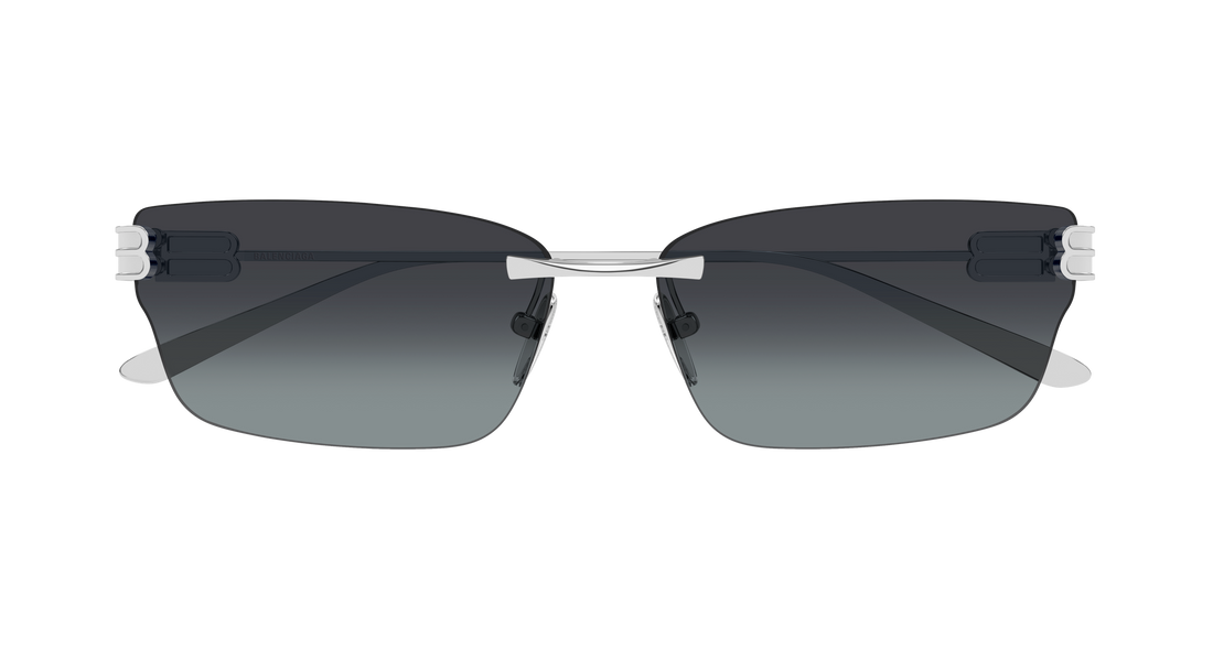 Sunglasses balenciaga bb0487s 002 plateado cat eye femenino size 63mm - Detailed view