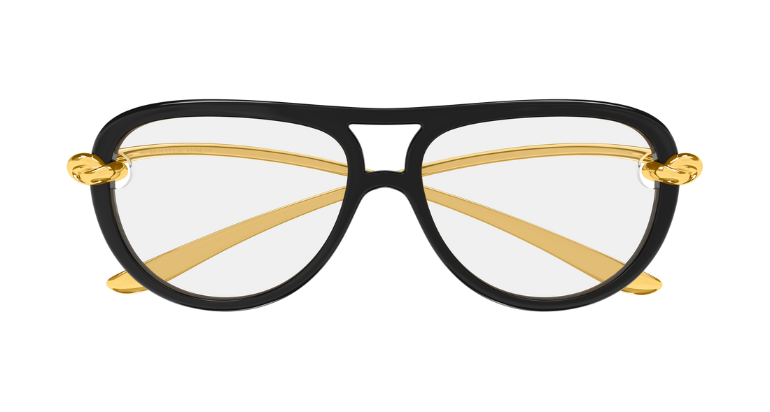 Lunettes de soleil bottega veneta bv1418s 006 negro pilot/navigator femenino taille 58mm - Vue détaillée
