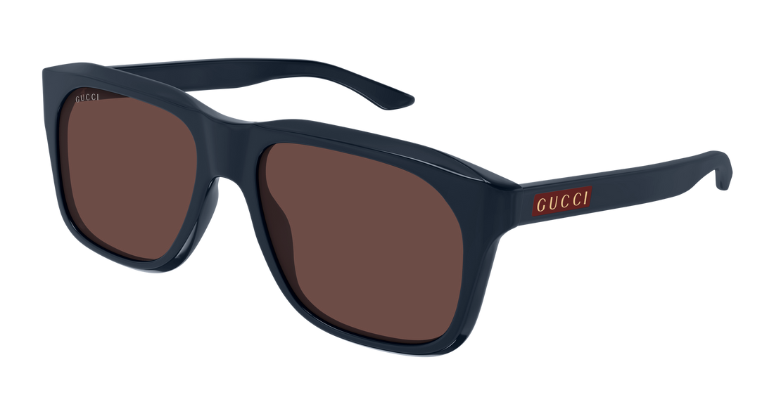 Occhiali da sole gucci gg2077s 004 azul rectangular / squared masculino taglia 55mm - Vista principale