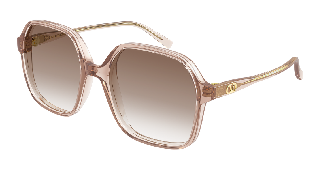 Sonnenbrillen valentino vg0018s 008 beige rectangular / squared femenino größe 56mm - Hauptansicht