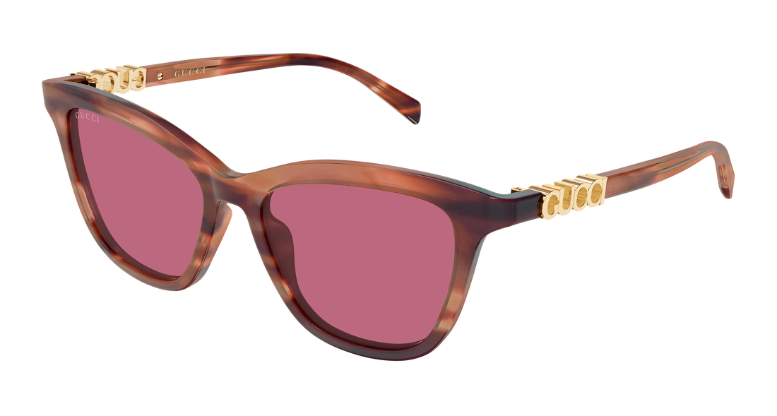 Sunglasses gucci gg2032s 004 havana cat eye femenino size 52mm - Main view