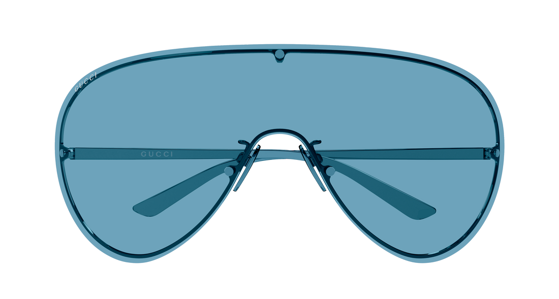 Lunettes de soleil gucci gg2271s 002 azul shield femenino taille 99mm - Vue détaillée