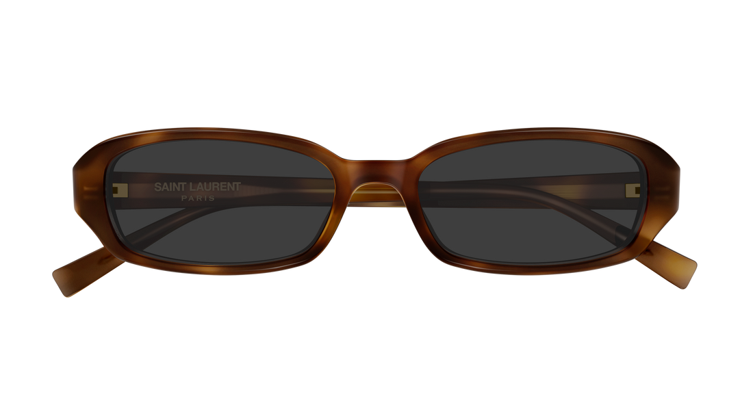 Óculos de sol saint laurent sl 872 erin 004 havana round/oval/panthos unisex tamanho 52mm - Vista de detalhe