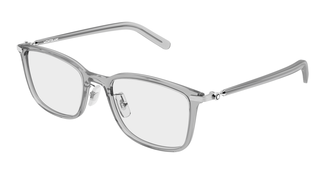 Lunettes de vue montblanc mb0500oa 003 gris rectangular / squared masculino taille 53mm - Vue principale