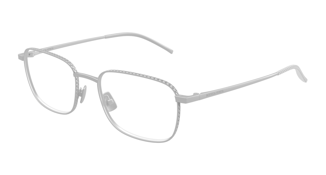 Prescription glasses bottega veneta bv1472o 005 plateado rectangular / squared masculino size 56mm - Main view