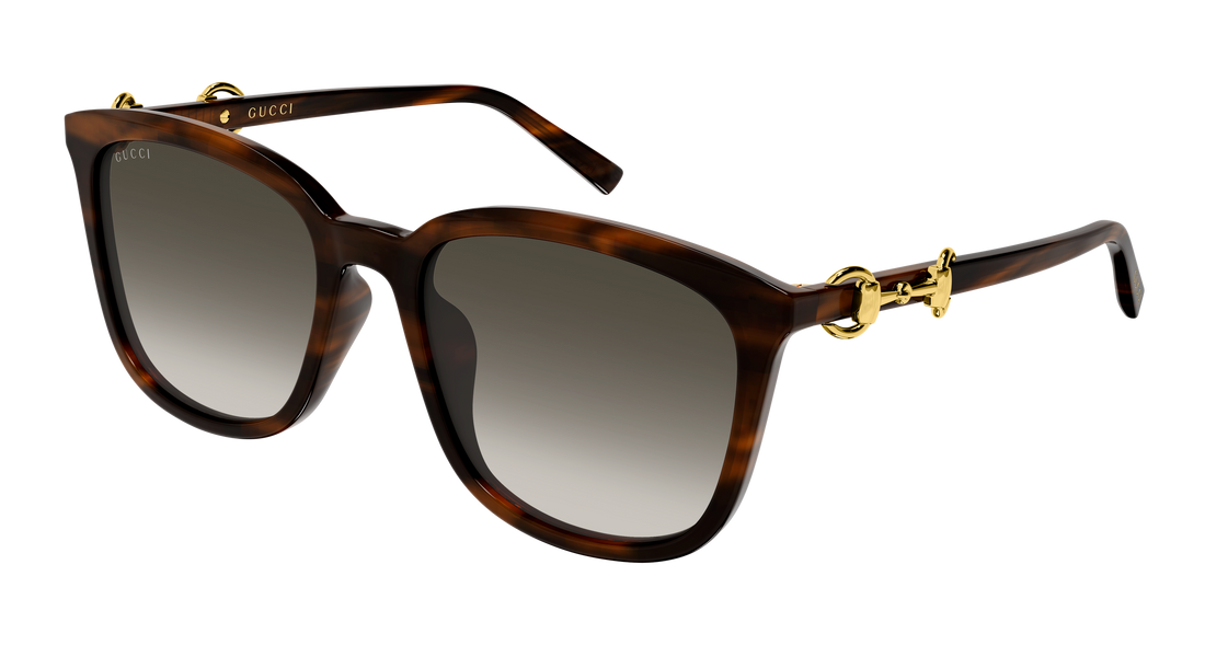 Occhiali da sole gucci gg2057sk 002 havana rectangular / squared femenino taglia 56mm - Vista principale