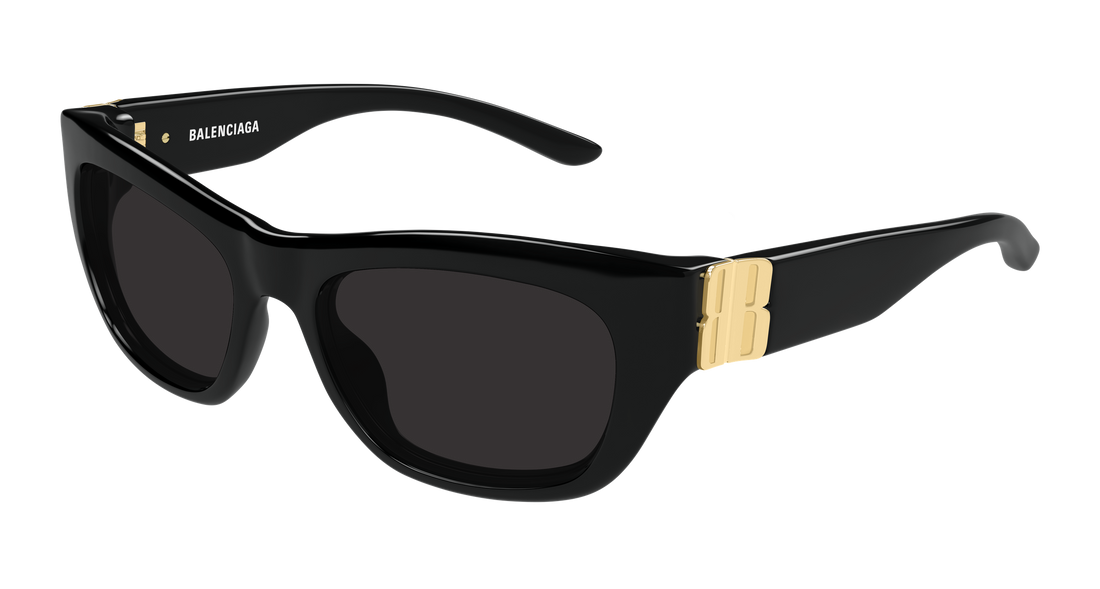 Sonnenbrillen balenciaga bb0506s 001 negro cat eye femenino größe 55mm - Hauptansicht