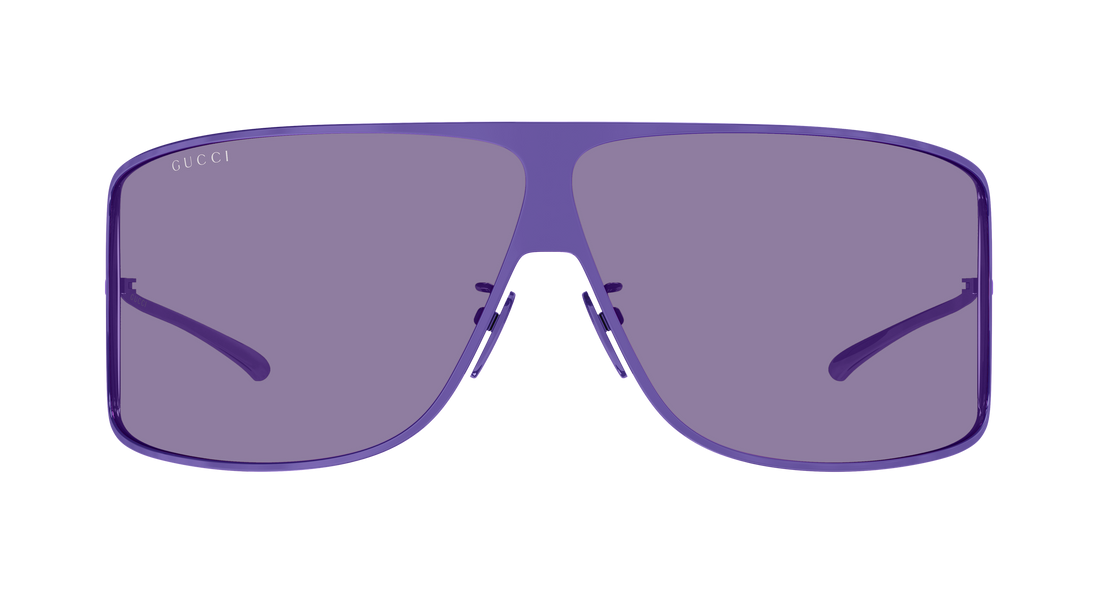 Lunettes de soleil gucci gg2276s 005 morado geometrical/directional unisex taille 80mm - Vue détaillée