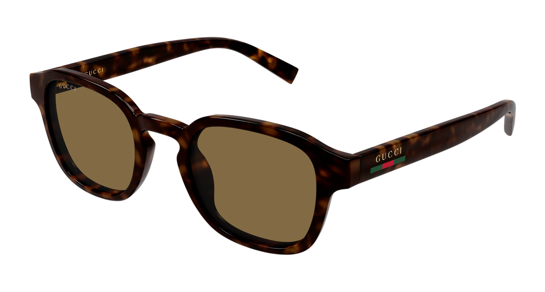 Occhiali da sole gucci gg2106s 002 havana round/oval/panthos masculino taglia 49mm - Vista principale