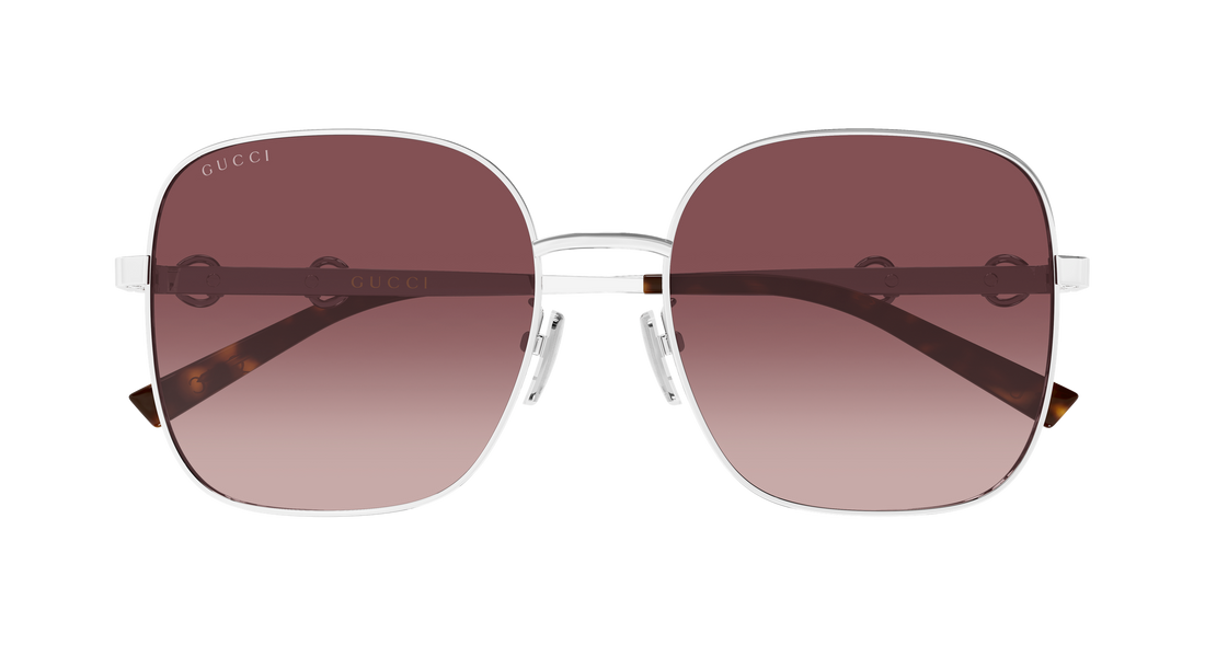Sunglasses gucci gg2053s 003 plateado rectangular / squared femenino size 58mm - Detailed view