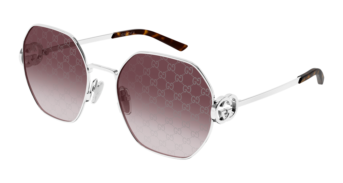 Occhiali da sole gucci gg2046s 004 plateado geometrical/directional femenino taglia 58mm - Vista principale