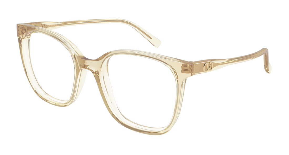Lunettes de vue valentino vg0019o 011 naranja rectangular / squared femenino taille 55mm - Vue principale