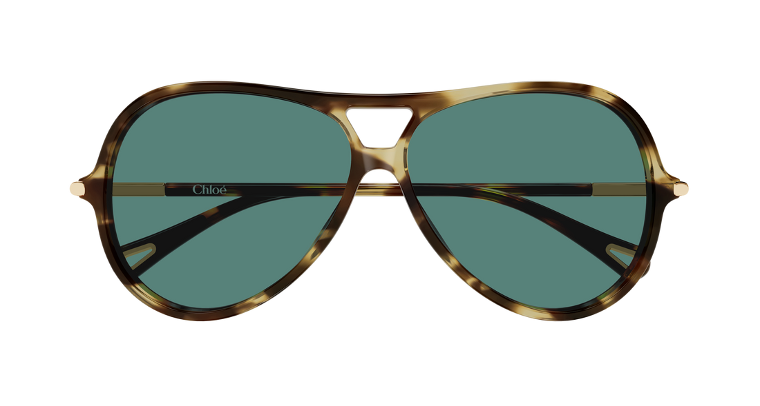 Lunettes de soleil chloé ch0395s 002 havana round/oval/panthos femenino taille 59mm - Vue détaillée