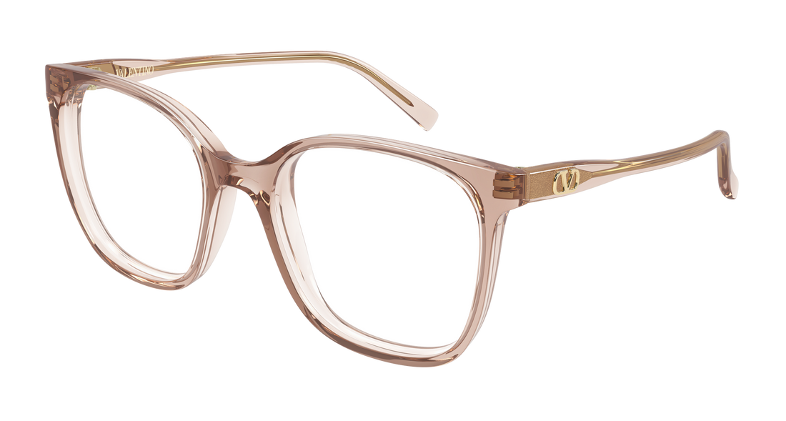 Lunettes de vue valentino vg0019o 010 beige rectangular / squared femenino taille 53mm - Vue principale