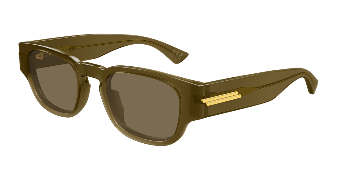 Sunglasses bottega veneta bv1460s 004 marron round/oval/panthos masculino size 51mm - Main view