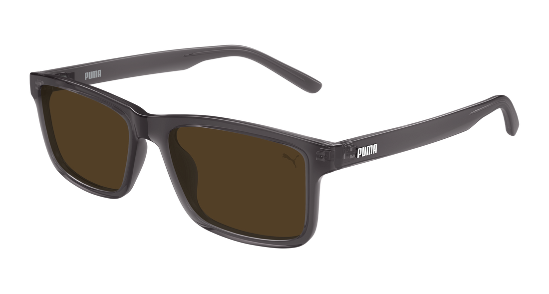 Lunettes de soleil puma pu0544s 002 gris rectangular / squared masculino taille 55mm - Vue principale