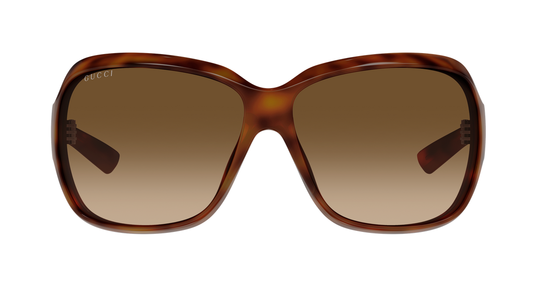 Sunglasses gucci gg2176s 002 havana rectangular / squared femenino size 70mm - Detailed view