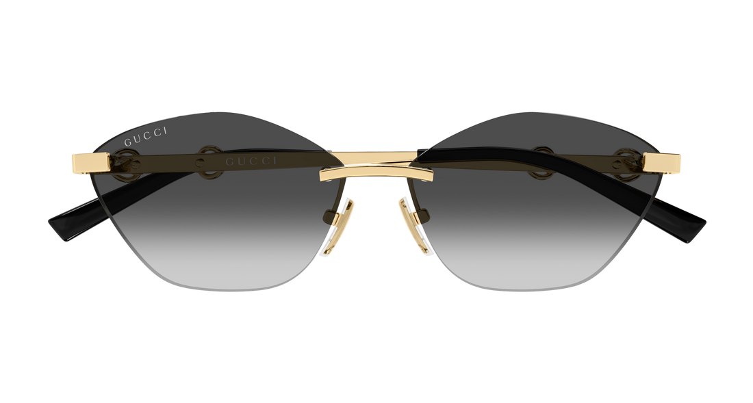 Occhiali da sole gucci gg2050s 001 dorado cat eye femenino taglia 59mm - Vista dettagliata