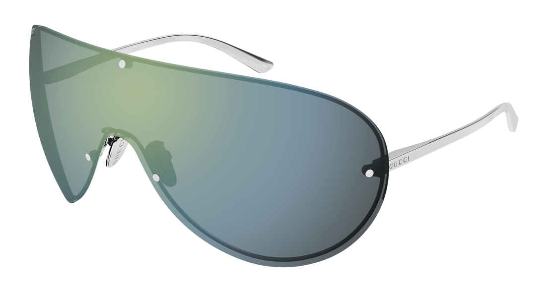 Lunettes de soleil gucci gg2271s 005 plateado shield femenino taille 99mm - Vue principale