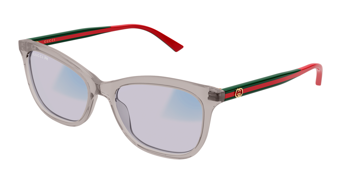 Sunglasses gucci gg2117s 001 gris cat eye femenino size 54mm - Detailed view