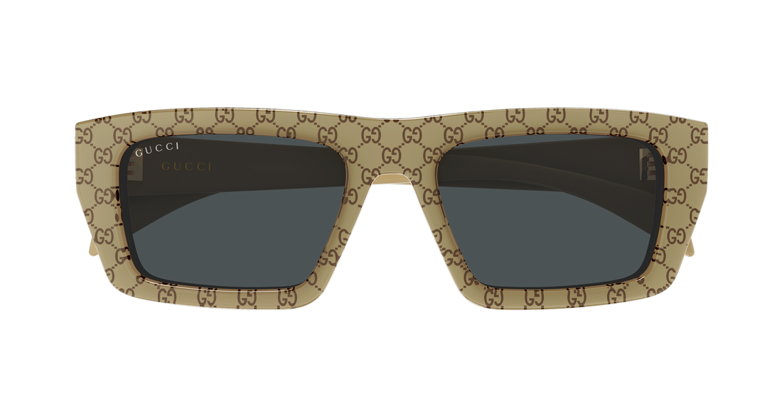 Sunglasses gucci gg2020s 004 beige rectangular / squared masculino size 54mm - Detailed view