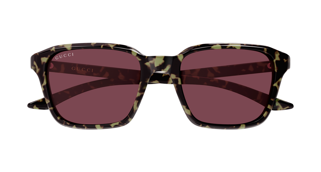 Occhiali da sole gucci gg2078s 003 havana rectangular / squared masculino taglia 52mm - Vista dettagliata