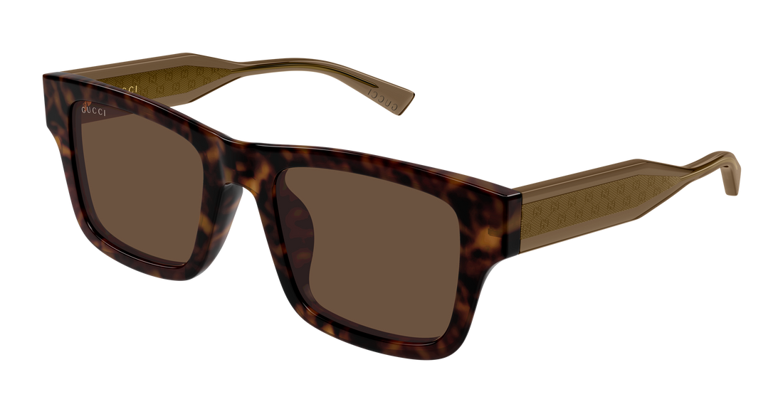 Sunglasses gucci gg2072sa 003 havana rectangular / squared masculino size 52mm - Main view