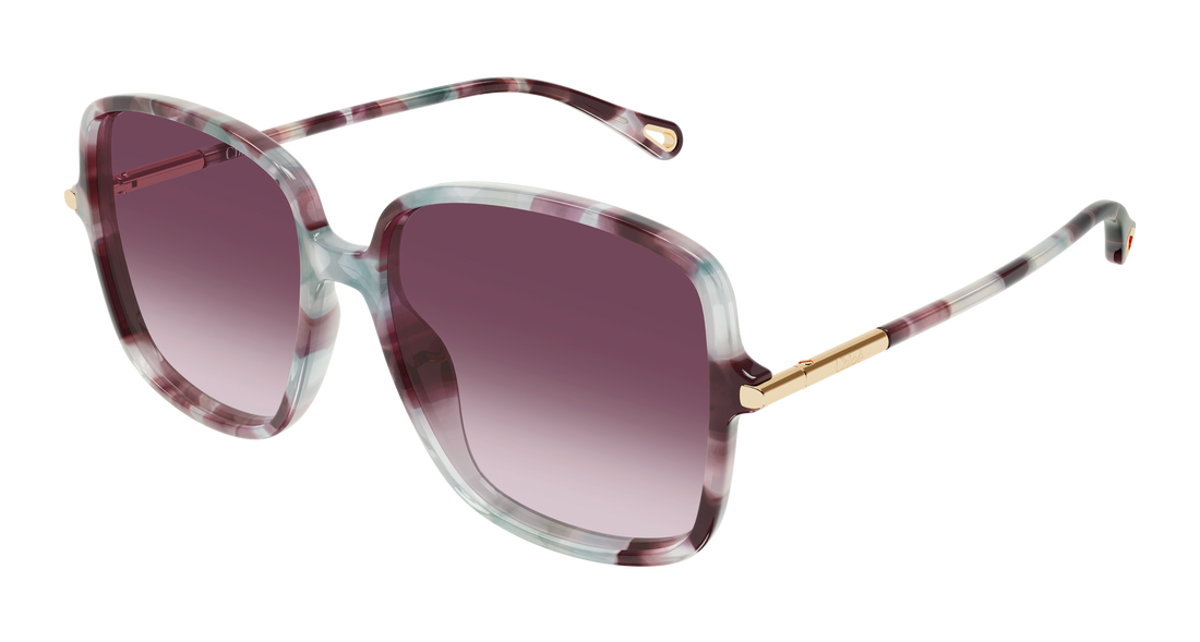 Lunettes de soleil chloé ch0396s 004 havana rectangular / squared femenino taille 57mm - Vue principale
