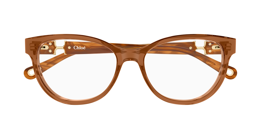 Lunettes de vue chloé ch0411ol 004 marron cat eye femenino taille 51mm - Vue détaillée
