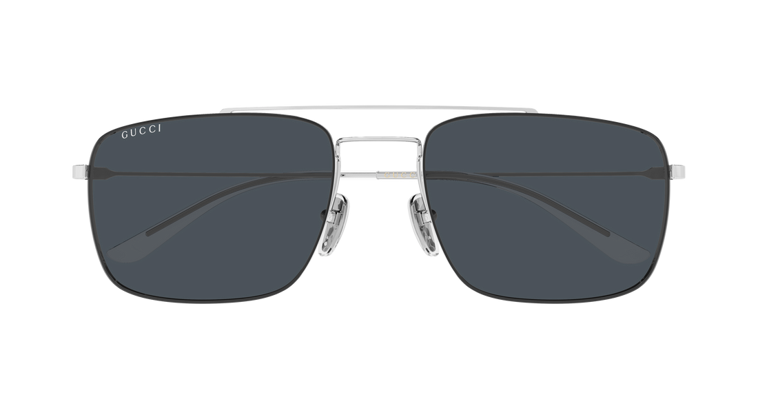 Sonnenbrillen gucci gg2256sa 002 plateado rectangular / squared masculino größe 59mm - Detailansicht