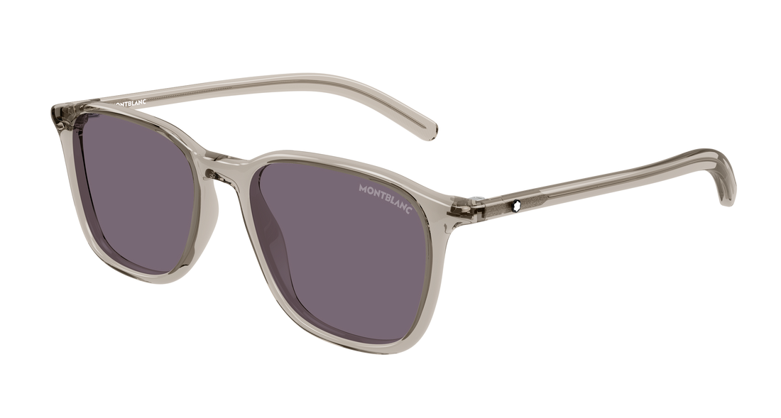 Lunettes de soleil montblanc mb0325s 006 beige round/oval/panthos masculino taille 53mm - Vue principale