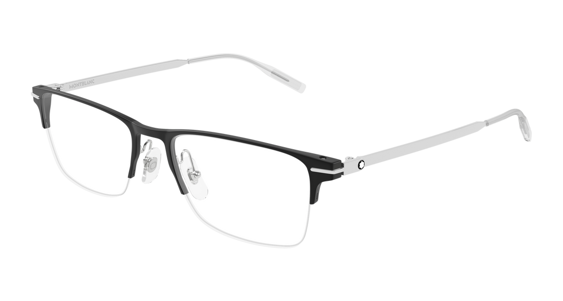 Occhiali da vista montblanc mb0468o 001 negro rectangular / squared masculino taglia 55mm - Vista principale