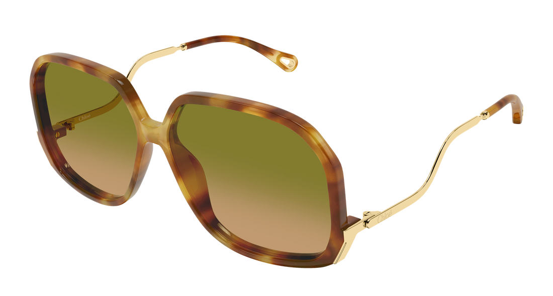 Gafas de sol chloé ch0404s 002 havana geometrical/directional femenino talla 60mm - Vista principal