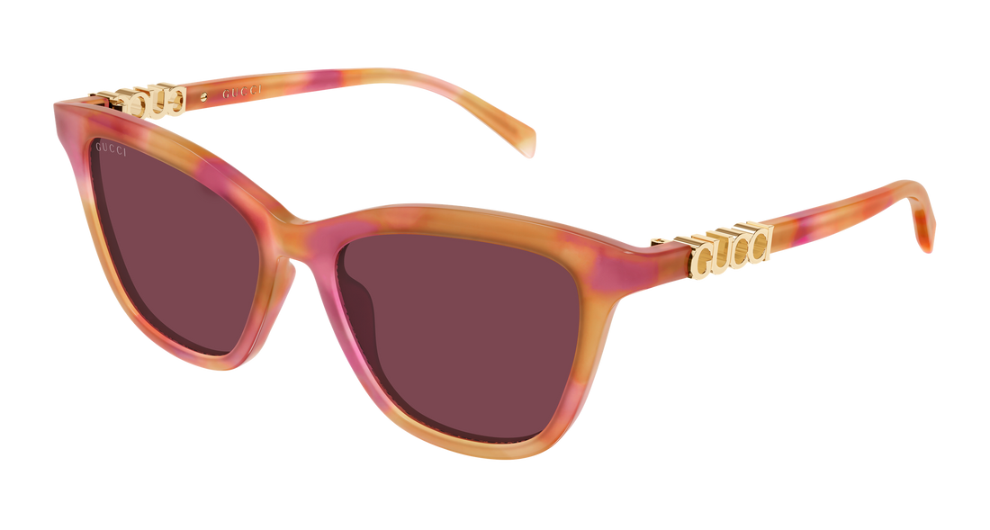 Sunglasses gucci gg2032s 005 havana cat eye femenino size 52mm - Main view