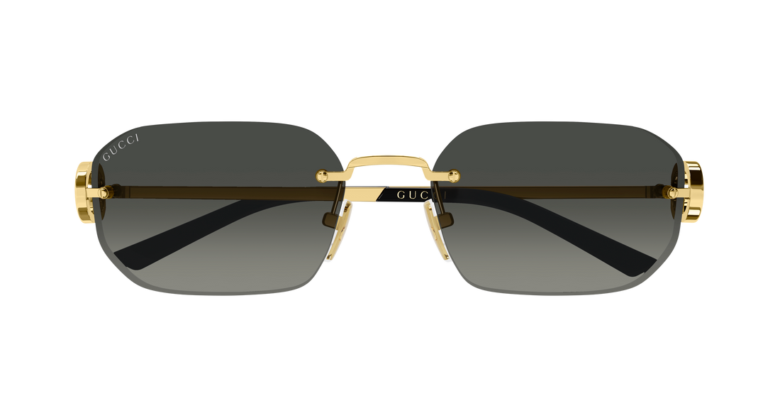 Lunettes de soleil gucci gg2228s 002 dorado rectangular / squared femenino taille 57mm - Vue détaillée
