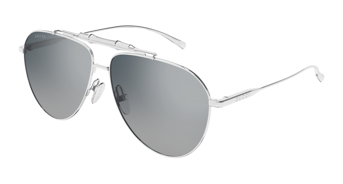 Sonnenbrillen gucci gg2064s 002 plateado pilot/navigator masculino größe 60mm - Hauptansicht