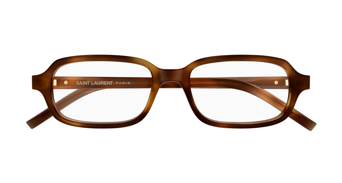 Brillen saint laurent sl m180 003 havana rectangular / squared masculino größe 52mm - Detailansicht