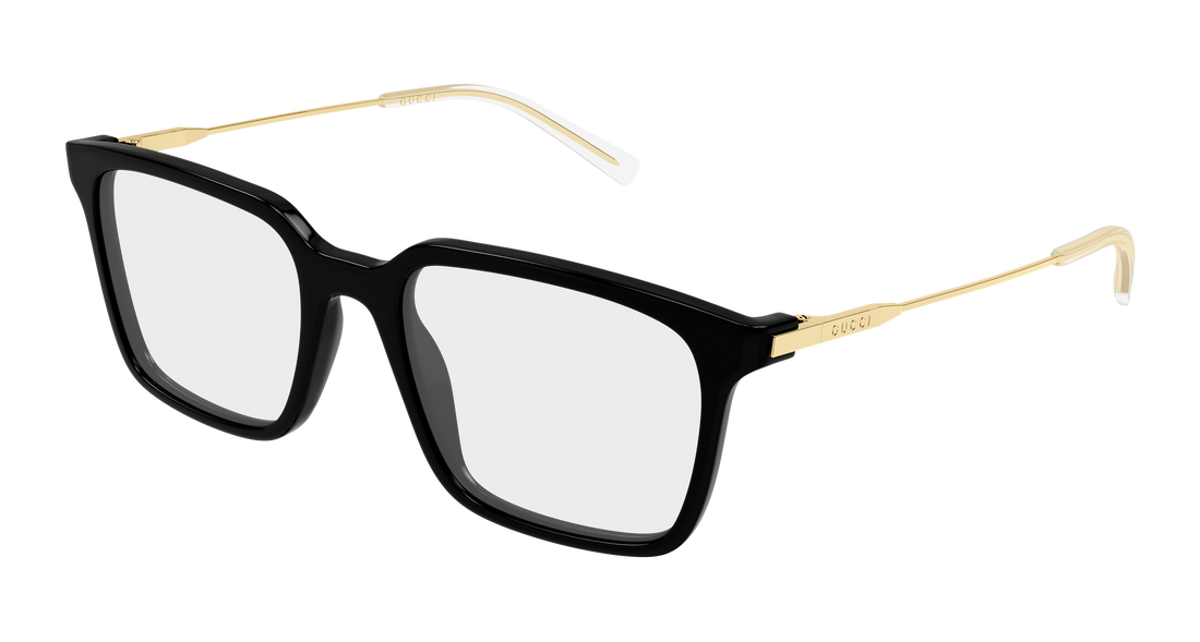 Brillen gucci gg2252o 001 negro rectangular / squared masculino größe 53mm - Hauptansicht
