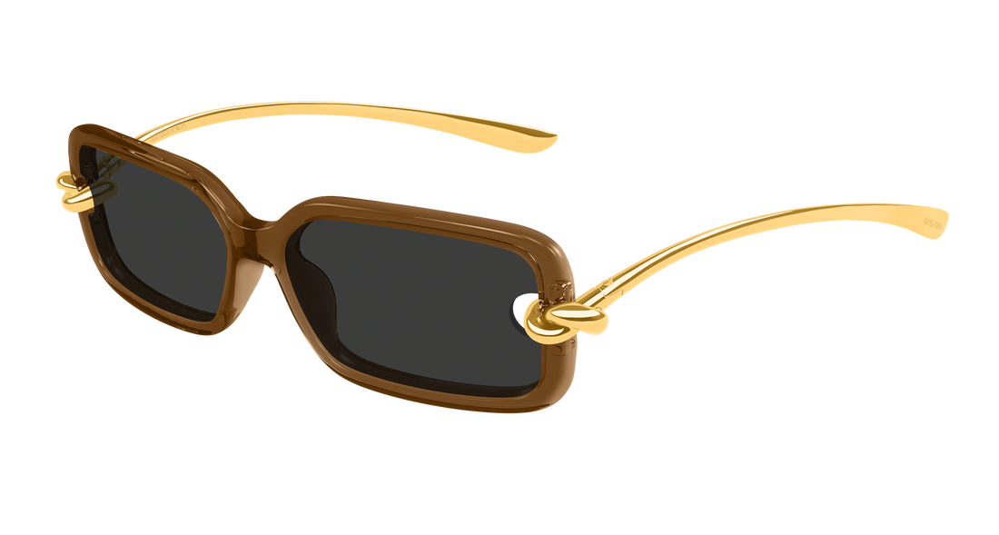 Óculos de sol bottega veneta bv1439s 005 marron rectangular / squared femenino tamanho 56mm - Vista principal